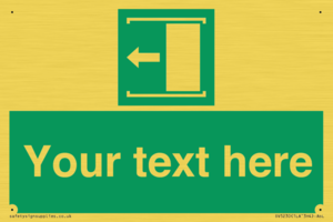 Custom Slide to Open Sign